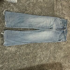 American eagle crop kick denim pants